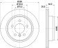 Гальмівний диск зад. F30/F80/F34/F31/F36/F33/F83 11- 1.5-3.0 (PRO) HELLA 8DD355118-271 (фото 4)