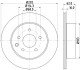 PRO NISSAN Гальмівний диск задн. вентил. X-Trail,Qashqai,Renault Koleos HELLA 8DD 355 118-711 (фото 4)