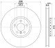 PRO HIGH CARBON BMW Гальмівний диск передн. правий X5 (E70), X5 (F15, F85), X6 (E71, E72) HELLA 8DD 355 120-731 (фото 4)