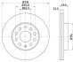 PRO VW Гальмівний диск передн. GOLF VII 14-, SKODA, AUDI HELLA 8DD 355 122-721 (фото 4)