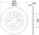 CITROEN Диск гальмівний передн. C-ZERO C-Zero, MITSUBISHI HELLA 8DD 355 125-241 (фото 4)