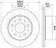 PRO CITROEN диск гальмівний задн. JUMPER 16- HELLA 8DD 355 125-291 (фото 4)