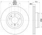 BMW PRO HIGH CARBON Диск гальмівний перед. (вентил.) 7-serie E38 (316*28) HELLA 8DD 355 127-161 (фото 4)