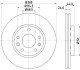 PRO HIGH CARBON диск гальмівний передній (280*24) RENAULT Duster 10-, Laguna 1.5DCI 07-, Megane 08- HELLA 8DD 355 129-121 (фото 4)