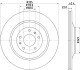 Гальмівний диск зад. A8/Phaeton/Coninental 02- 3.0-6.0 (Нз PRO) HELLA 8DD 355 129-801 (фото 4)