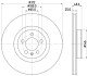 PRO VW Гальмівний диск передн. POLO VI 17- HELLA 8DD 355 132-011 (фото 4)