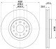 PRO FIAT Гальмівний диск передн. TIPO 1.4, 1.6 HELLA 8DD 355 132-131 (фото 1)