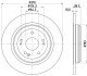 PRO HONDA диск гальмівний задн. CR-V 16- HELLA 8DD 355 132-231 (фото 4)