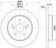 Диск гальмівний (задній) Toyota Camry 17-/RAV-4 18- HELLA 8DD 355 132-401 (фото 4)