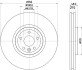 PRO HIGH CARBON LAND ROVER Гальмівний диск передн. RANGE ROVER VELAR, JAGUAR HELLA 8DD 355 132-481 (фото 4)