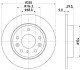 MAZDA Гальмівний диск 3 1.5 13-, CX-3 2.0 18- HELLA 8DD 355 133-501 (фото 4)