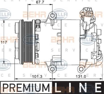 Компресор кондиціонеру Behr- HELLA 8FK351334041