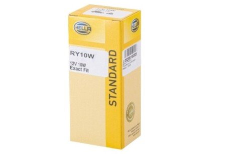 RY10W 12V 10W Лампа розжарювання STANDARD HELLA 8GA 002 071-051