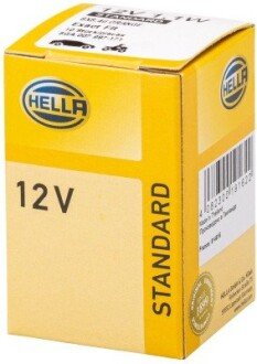 12V 1.1W Цокольна лампа розжарювання (цоколь BX8.4d) STANDARD HELLA 8GA 007 997-171