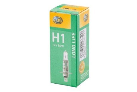 H1 Long Life 12V 55W автолампа P14,5s (LONG LIFE UP TO 3x LONGER LIFETIME) HELLA 8GH 002 089-351