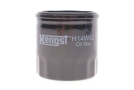 Фільтр масляний двигуна RENAULT DUSTER, LOGAN II 1.5 DCI 10- (HENGST) HENGST FILTER H14W42 (фото 1)