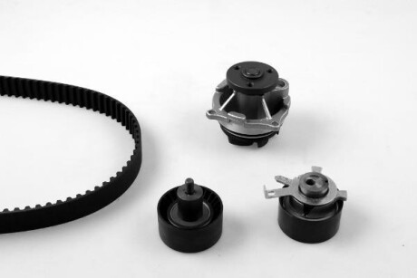 Комплект ГРМ, пас+ролик+помпа HEPU PK02361