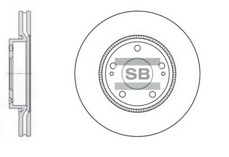 Диск гальмівний Hi-Q (SANGSIN) SD1048