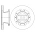 Диск гальмівний (кратно 2) передній (вентильований) Mighty 2, County (D=303.8mm) HI-Q Hi-Q (SANGSIN) SD1104 (фото 1)