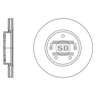 Диск гальмівний Hi-Q (SANGSIN) SD1135