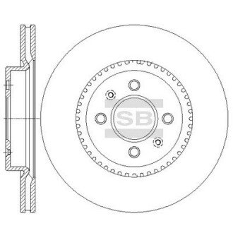 Диск гальмівний Hi-Q (SANGSIN) SD2043