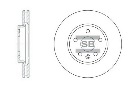 Гальмівний диск Hi-Q (SANGSIN) SD3031