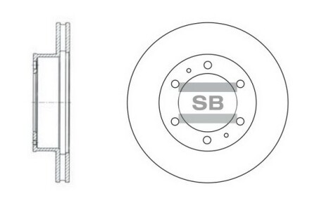 Гальмівний диск Hi-Q (SANGSIN) SD4011