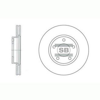 Гальмівний диск Hi-Q (SANGSIN) SD4401