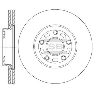 Диск гальмівний Hi-Q (SANGSIN) SD4428