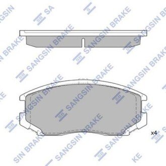 Комплект гальмівних колодок - дискові Hi-Q (SANGSIN) SP1142A