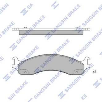 Комплект гальмівних колодок Hi-Q (SANGSIN) SP1291