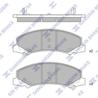 Комплект гальмівних колодок Hi-Q (SANGSIN) SP1443