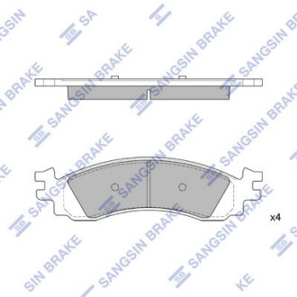 Комплект гальмівних колодок Hi-Q (SANGSIN) SP1510
