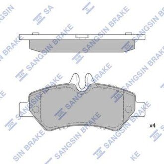 Комплект гальмівних колодок з 4 шт. дисків Hi-Q (SANGSIN) SP1562