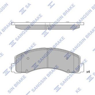 Колодки гальмівні передні Hi-Q (SANGSIN) SP1624A