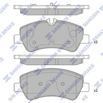 Колодки тормозные задние Ford Transit (12-) Hi-Q (SANGSIN) SP1884