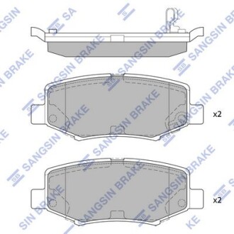 Колодки тормозные задние Dodge Nitro (07-), Jeep Wrangler (08-) Hi-Q (SANGSIN) SP2186