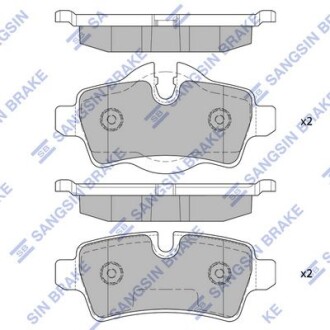 Колодки тормозные задние Mini Cooper (07-) Hi-Q (SANGSIN) SP2246