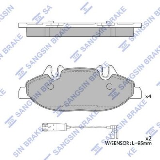 Колодки тормозные передние MB VIANO (W639) (03-) Hi-Q (SANGSIN) SP2331