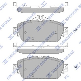 Колодки тормозные передние MB C180, C200 (W205) (13-) Hi-Q (SANGSIN) SP4044