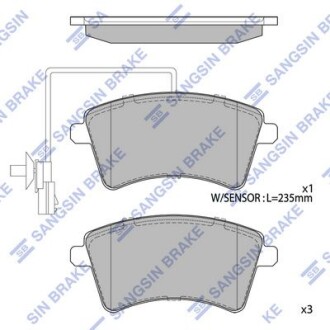 Колодки тормозные передние Renault Kangoo (08-), Kangoo Express (11-) Hi-Q (SANGSIN) SP4059A