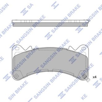 Комплект гальмівних колодок Hi-Q (SANGSIN) SP4115