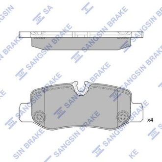 Колодки тормозные задние MB Vito (W447) (14-) Hi-Q (SANGSIN) SP4130