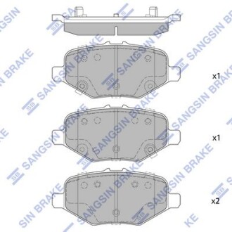Комплект гальмівних колодок Hi-Q (SANGSIN) SP4307