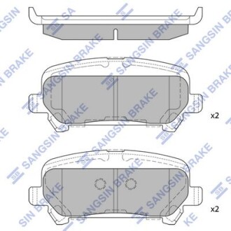 Комплект гальмівних колодок Hi-Q (SANGSIN) SP4389
