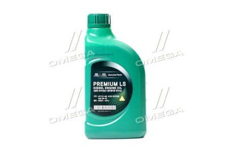 Олива ДВС 5W-30 1 л Premium LS Diesel нп/с CH-4, B3/B4 (05200-00111) Mobis Hyundai/Kia/Mobis 0520000111