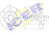 Диск гальмівний (задній) Citroen C4 04-/Peugeot 307 00- (249x9) (+ABS) (з підшипником) ICER 78BD4744-1 (фото 1)