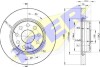Диск гальмівний (передній) Audi A3/Seat Leon/Skoda Octavia/VW Caddy/Golf 04- (280x22)(з покр.)(вент.) ICER 78BD5614-2 (фото 1)