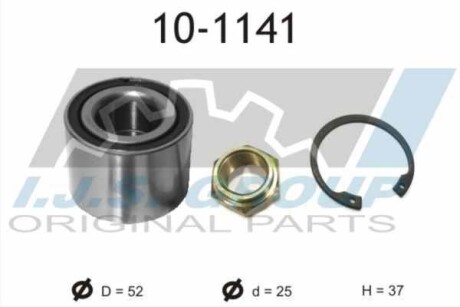 Підшипник маточини (задньої) Renault Megane/Clio 01- (25x52x37)(к-кт) IJS GROUP 10-1141 (фото 1)