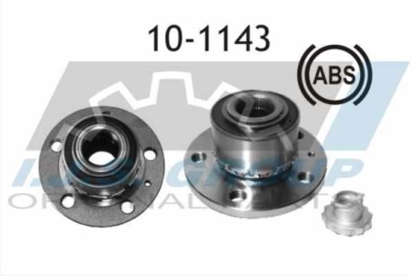 Підшипник маточини (передньої) Skoda Fabia 99-/VW Polo 01- (+ABS)(к-кт) IJS GROUP 10-1143 (фото 1)